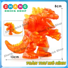 [13cm] Xếp hình Red Lotus Godzilla Đế vương bất tử siêu to Lego Minifigures GXL047