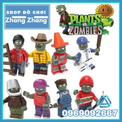 Xếp hình Plants Vs Zombies Lego Minifigures POGO PG8205