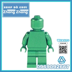 Đồ chơi xếp hình người trơn sơn đẹp Metallic Monochrome Minifigures Kopf KF2116-KF2121