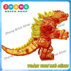 [13cm] Xếp hình Red Lotus Godzilla Đế vương bất tử siêu to Lego Minifigures GXL047