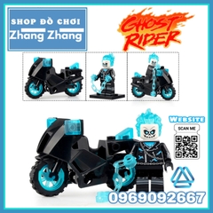Xếp hình Ghost Rider Red Hood Danny Ketch The Caretaker Robbie Reyes Alejandra Jones Lego Minifigures Kopf KF6120