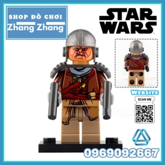 Xếp hình Star Wars Mandalorian and Rise of Skywalker Dameron Mando Sith Trooper Cara Dune Raider Lego Minifigures G0001