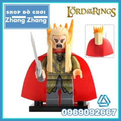 Xếp hình Frodo Gandalf Thranduil Elrond Lake-town Galadriel Arwen Merry Lego Minifigures Pogo PG8148