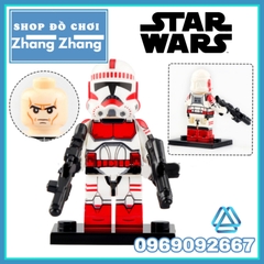 Xếp hình Star Wars Echo - Bo Katan Mandalorian Darth Maul Clone Trooper Lego Minifigures WM6098