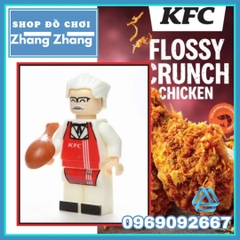 Xếp hình Deadpool giả dạng ông chủ KFC Lego Minifigures MG0007
