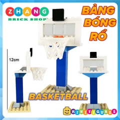 Xếp hình Bảng và rổ bóng rổ Basketball 🏀 dùng để ráp Lego Minifigures