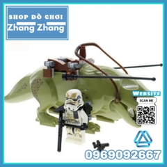 Xếp hình Star Wars quái thú Dewback tặng kèm Stormtrooper Lego Minifigures POGO PG636