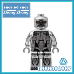 Xếp hình kẻ hủy diệt T800 Terminator mạ Crom siêu bóng ngầu Lego Minifigures Pogo PG1257