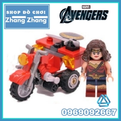 Xếp hình Siêu anh hùng Marvel Motorcycle Lego Minifigures Decool 7008 7013