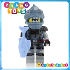 Đồ chơi Xếp hình Ninjago Jungle Garmadon Great White - Puffer Crusty - Angler Jelly Hammer Head Minifigures POGO PG8077