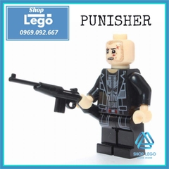 Xếp hình Punisher kẻ thanh trừng Lego Minifigures Kopf KF272 KF6019