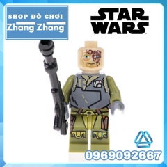 Đồ chơi Xếp hình Star Wars Rebolt Rako Hardeen - Rose Lando Calrissian - Poe Dameron IG-88 Minifigures POGO PG8142