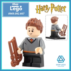 Xếp hình Hagrid - Seamus - Hermione - Ron Weasley - Harry Potter - Oliver Wood - Boyle - Marcus Lego Minifigures WM6045