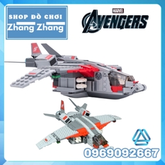 [344 hình] Xếp hình Phi thuyền Captain Marvel đột kích Skrull Lego Minifigures Lepin 07117