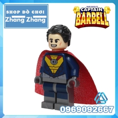 Xếp hình siêu anh hùng Captain Barbell Lego Minifigures Wm402