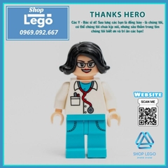 Xếp hình Hospital Playlist gồm bác sĩ điều dưỡng bệnh nhân Dortor chiến sĩ áo trắng chống Covid Lego Minifigures No.8006