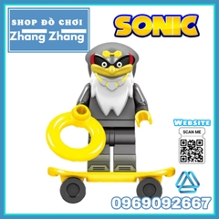 Xếp hình Sonic tặng ván trượt Ray Rabbit The Cat Charmy Bee Tikal Dr. Eggman Blaze Storm Lego Minifigures Kopf KF6124
