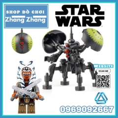 Xếp hình Star Wars robot chiến đấu cỗ máy Buzz Droid Lego Minifigures Koruit XP352