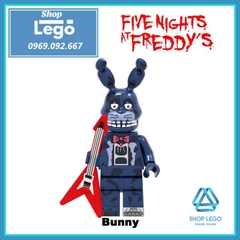Xếp hình Bunny - Chica - Freddy - Foxy Spintraft - Balloonboy trong five nights at freddy's Lego Minifigures Kopf KF6121