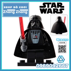 Xếp hình Star Wars Obi-Wan Imperial Guard Stormtrooper Darth Vader Jar Binks Han Solo Lego Minifigures Lele C015 022