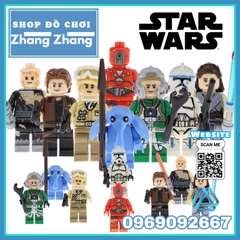 Xếp hình Star Wars Kessel Droid - Rey - Rebel Trooper Han Solo - Darth Vader Lego Minifigures Pogo PG8145