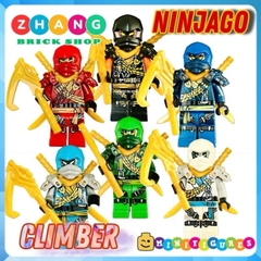 Đồ chơi xếp hình Ninjago Dragon Rising Season 2 Climber Suit Kai Cole Jay Zane Lloyd Nya Minifigures lắp ráp Ninjago