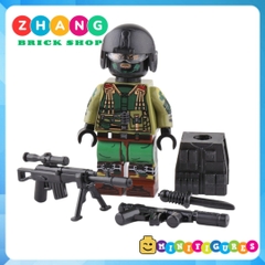 Xếp hình biệt đội đặc nhiệm Spetnazt phản ứng nhanh Swat Nga Lego Minifigures Decool 304 307