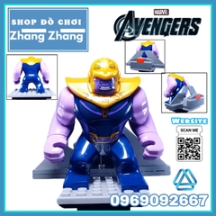 Xếp hình Spider-Man Thor Star-Lord Vision Captain Marvel Thanos Nick Fury Lego Minifigures Hãng Lele 34074