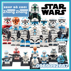 Xếp hình Star Wars Legion Coruscant Guard - Jesse - Imperial Stormtrooper Lego Minifigures Koruit KT1042