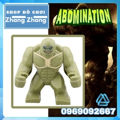 Xếp hình quái thú Abomination đối thủ của Hulk siêu anh hùng Marvel Lego Minifigures Kopf KF901