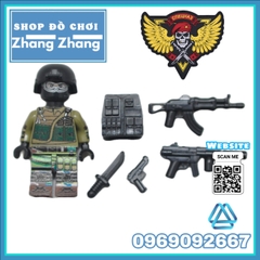 Xếp hình biệt đội đặc nhiệm Spetnazt phản ứng nhanh Swat Nga Lego Minifigures Decool 304 307