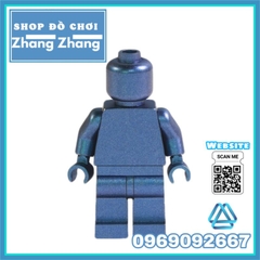 Đồ chơi xếp hình người trơn sơn đẹp Metallic Monochrome Minifigures Kopf KF2116-KF2121