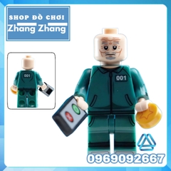 Đồ chơi xếp hình Trò chơi con mực Squid game gồm Seong Gi-hun và Kang Sae-byeok - Sang-woo - Il Nam Minifigures KDL808