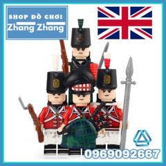 Đồ chơi xếp hình quân đội viễn chinh hoàng gia Anh thế kỷ 19 Minifigures Xinh N001 004