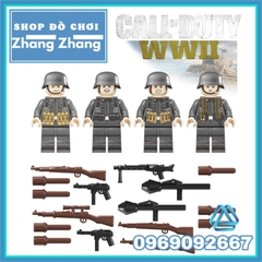 Đồ chơi xếp hình Call of Duty Phát xít Đức trong thế chiến 2 Minifigures JG011 014