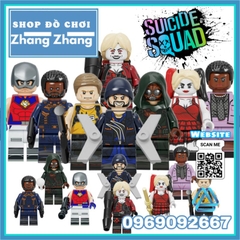 Đồ chơi xếp hình Amanda Waller - Peacemaker - Harley Quinn - Bloodsport - Rick Flag Ratcatcher Minifigures Kopf KF6140