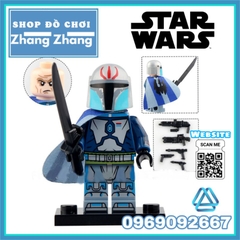 Đồ chơi xếp hình Star Wars gồm Stormtrooper - Sabine Wren - Wrecker Crosshair Vizla Minifigures Xinh X0307