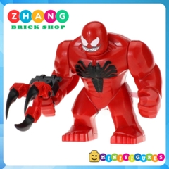 Xếp hình Carnage đại chiến Venom Symbiotic Spider Man Đỏ lego Minifigures bigfigures Xinh xh891