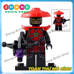 Xếp hình Ninjago đại chiến tộc rắn và bạch cốt tinh tộc Lego Minifigures LELE A098 105