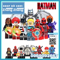 Xếp hình Batman - Vixen - Joker - Hamburglar Dormammu Captain Avalon Deadpool Spider-Man Lego Minifigures POGO PG8084