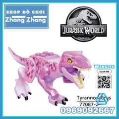 Xếp hình công viên khủng long trong phim Jurassic World Triceratops - Tyrannosaurus Lego Minifigures YG77087