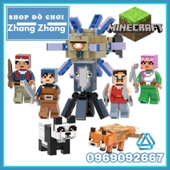 Đồ chơi xếp hình Minecraft trong Mine Blocks mô hình Minifigures Xinh X0299