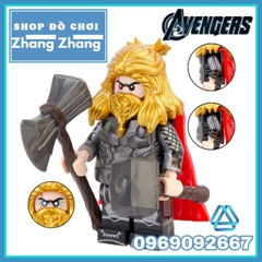 Xếp hình Thần sấm Thor Avengers Endgame mới nhất 2021 trong Marvel Lego Minifigures V001