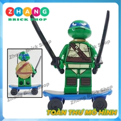 Xếp hình Ninja rùa teenage mutant ninja turtles gồm Leonardo - Raphael - Donatello Lego Minifigures Kopf KF6125