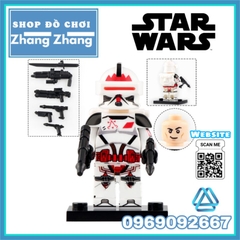 Đồ chơi xếp hình Star Wars gồm Ahsoka's Clone Trooper Minifigures Xinh X0303