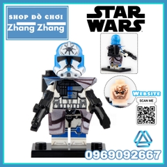 Xếp hình Star Wars Wrecker  Crosshair Hunter Tech Rex Commander Cody Jesse Ahsoka's Troopers Lego Minifigures WM6095