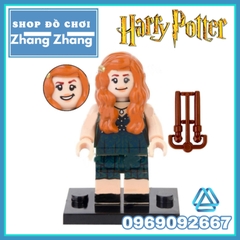 Xếp hình Harry Potter - Hermion - Ginny Weasley - Moaning Myrtle - Ron - Fred Lego Minifigures POGO PG8285
