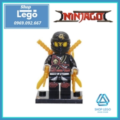 Xếp hình Ninjago WO - Zane - Golden Ninja - Pythor - Cole - Jay - Lloyd - Kai Lego Minifigures JR747