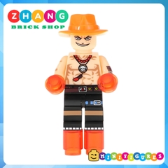 Xếp hình One Piece Portgas Sabo Shanks Roronoa Sanji Usopp Franky
Tony Chopper Crocodile Lego Minifigures Kopf KF6037