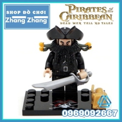 Xếp hình Pirates of the Caribbean Jack Sparrow - Hadras - Blackbeard Angelica Brickbeard Lego Minifigures KSZ 518